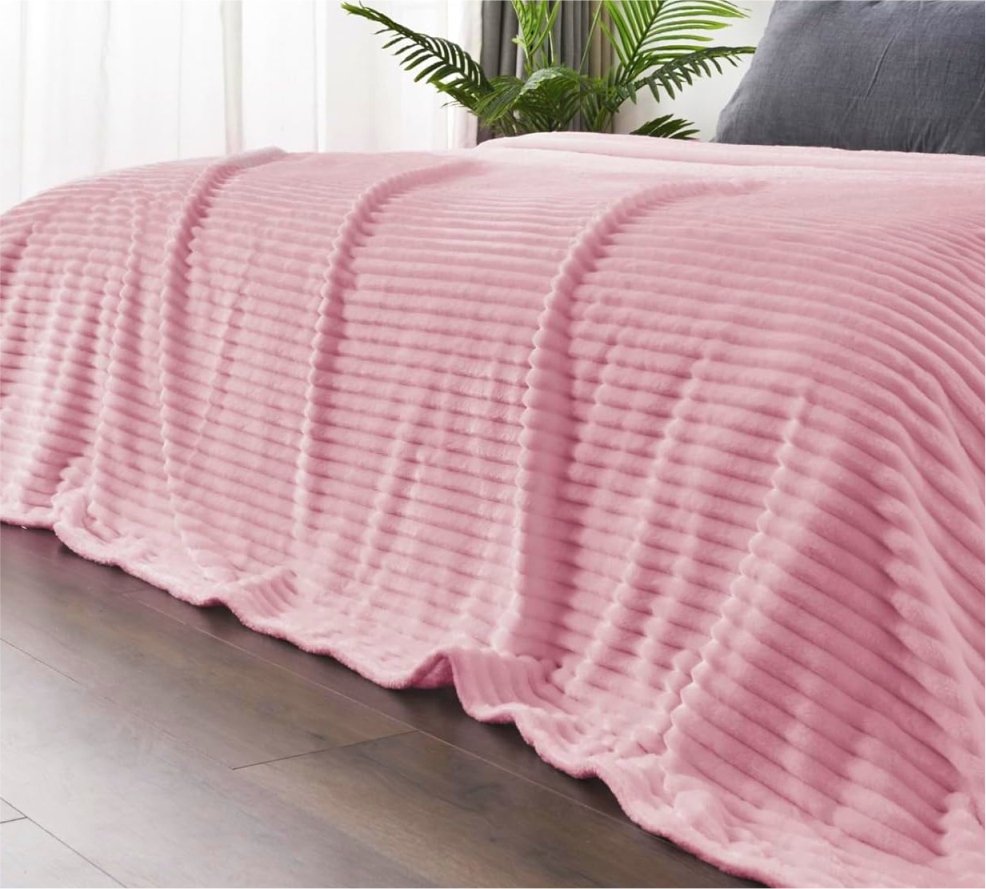 Cobija Rosa Acanalada
