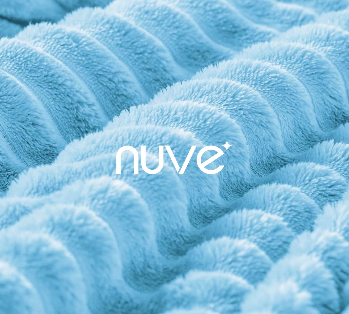 Cobija Celeste Acanalada