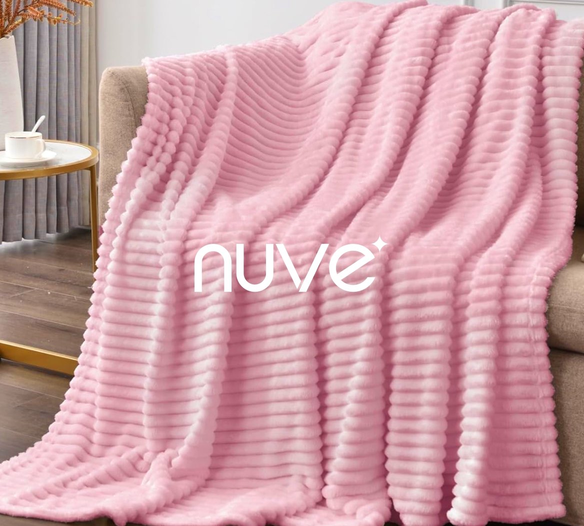 Cobija Rosa Acanalada